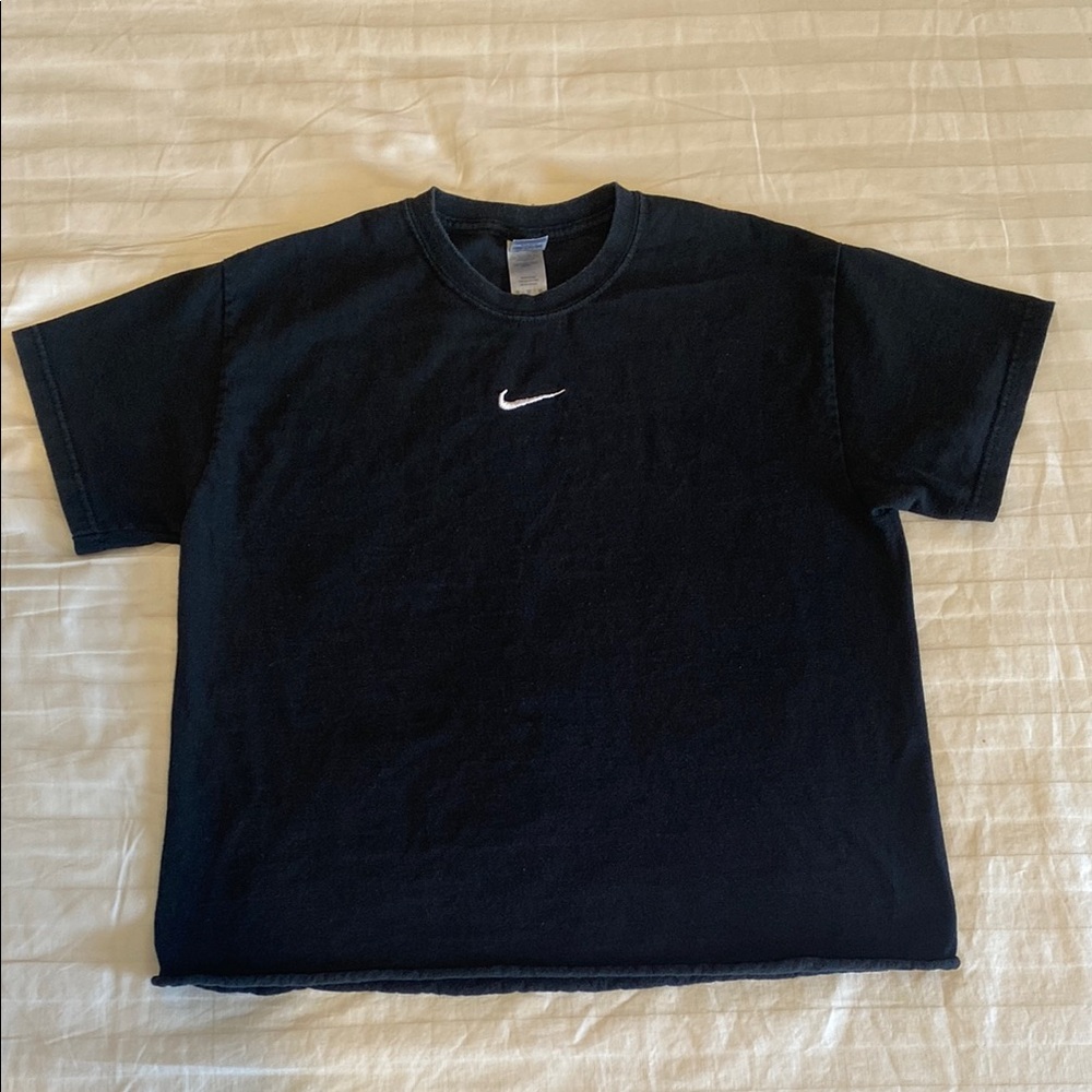 Nike logo Black Short Sleeve Tee